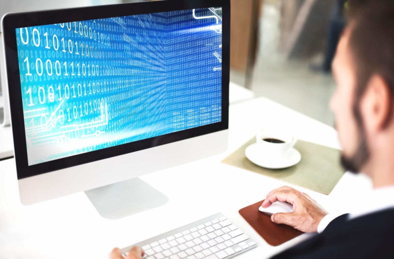 Students working on blockchain security analysis in modern lab environment